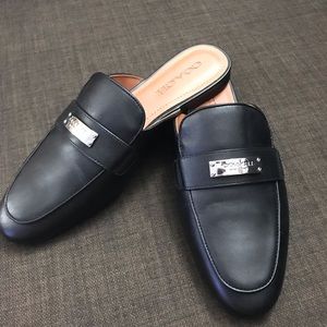 coach shea leather mule